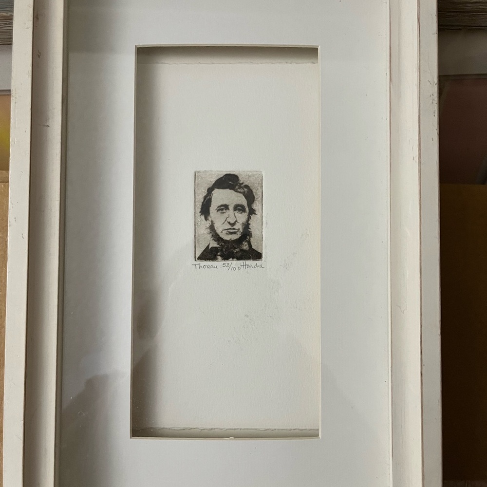 USA CLASSIC Signed Original Mini Print of Henry David Thoreau